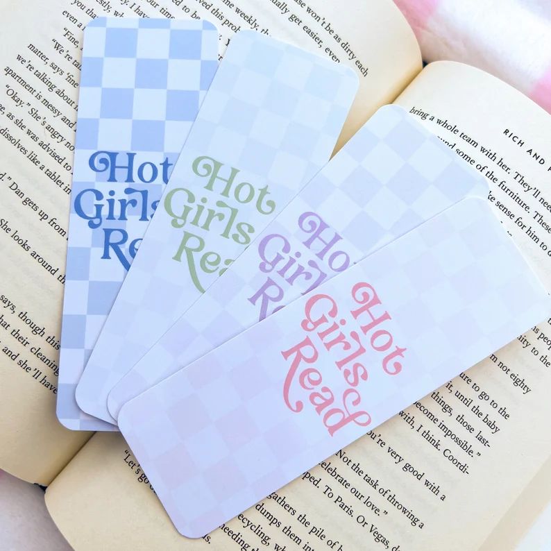 Hot Girls Read Bookmark Bundle, Reader Gift, Cute Bookmarks With Tassels, Bookish, Book Club Gift... | Etsy (US)