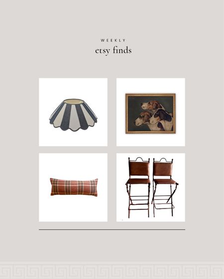 Weekly Etsy Finds : lampshade, art, pillow, vintage chairs 

#LTKstyletip #LTKhome