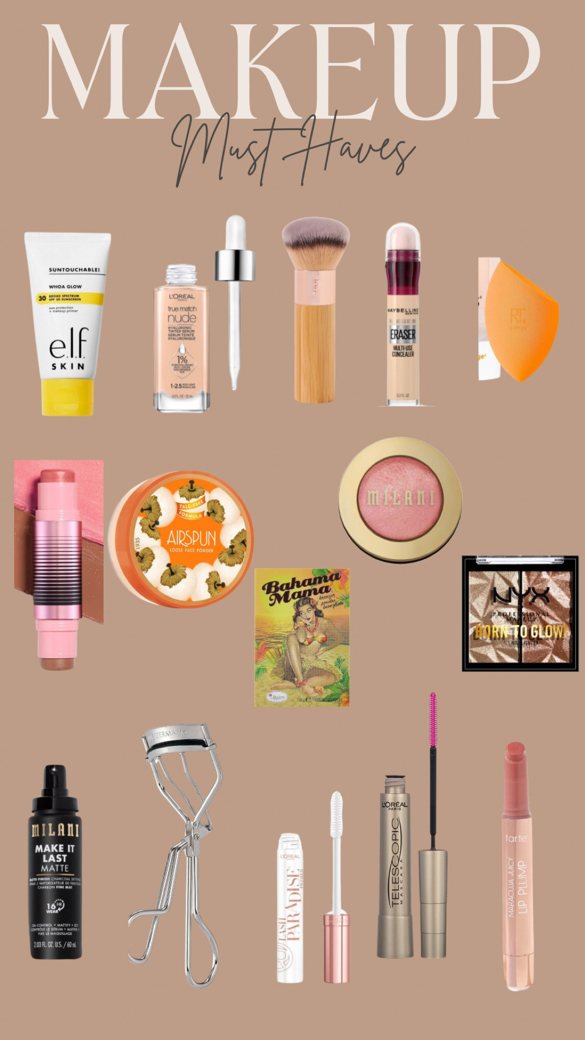 My current makeup routine and what I did for my rehearsal dinner! Most drug store products :) 

#LTKbeauty #LTKwedding #LTKfindsunder50