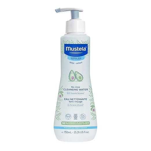 Mustela Baby Cleansing Water - No-Rinse Micellar Water - with Natural Avocado & Aloe Vera - for B... | Amazon (US)