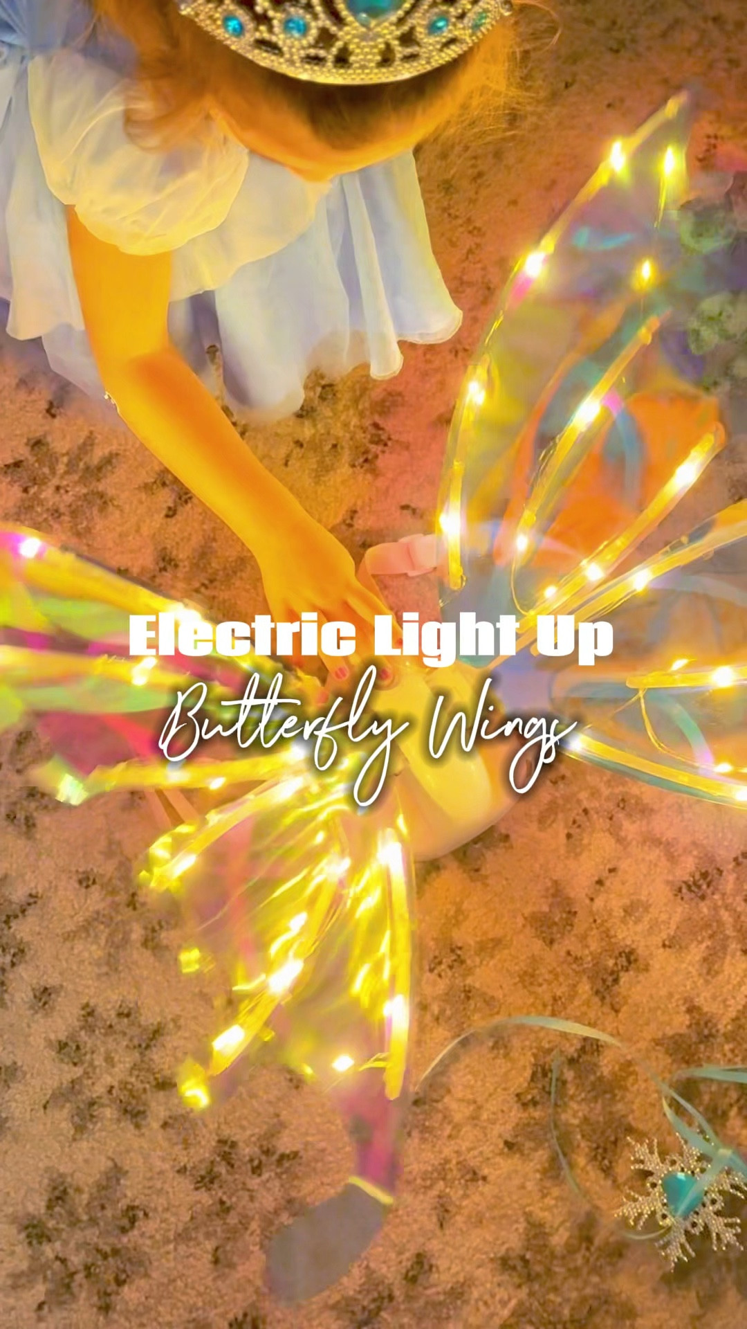 This princess dream set was gifted to us — and wow, it brought the magic to life.

The Titoclar butterfly wings light up and even move, with music that can be switched on or off. Add in the crystal wand and crown, and you’ve got the ultimate fairy princess look.

It does take a little setup — threading the lights and getting everything in place — but once it’s ready, the wings sparkle, flutter, and transform dress-up into something unforgettable.

Made with safe materials and adjustable straps, it’s comfy for playtime, parties, or Halloween. And honestly… the look on her face made every step worth it. #butterfly #fairywings #princess #dressup 

#LTKFamily #LTKKids