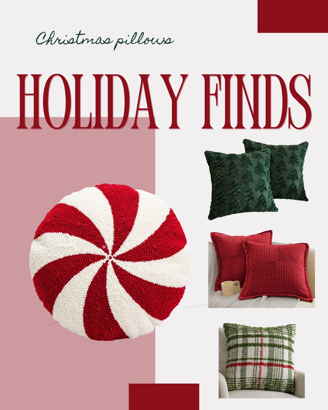  Christmas pillows! 

 

#LTKHoliday #LTKHome