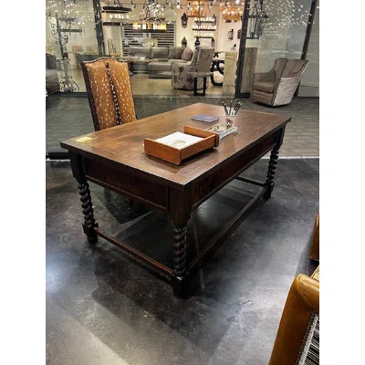 Concho Solid Wood Writing Desk | Perigold