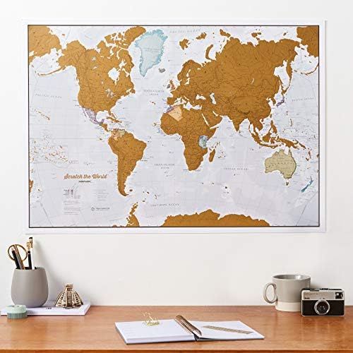 23 x 33 Scratch the World Map  | Amazon (US)