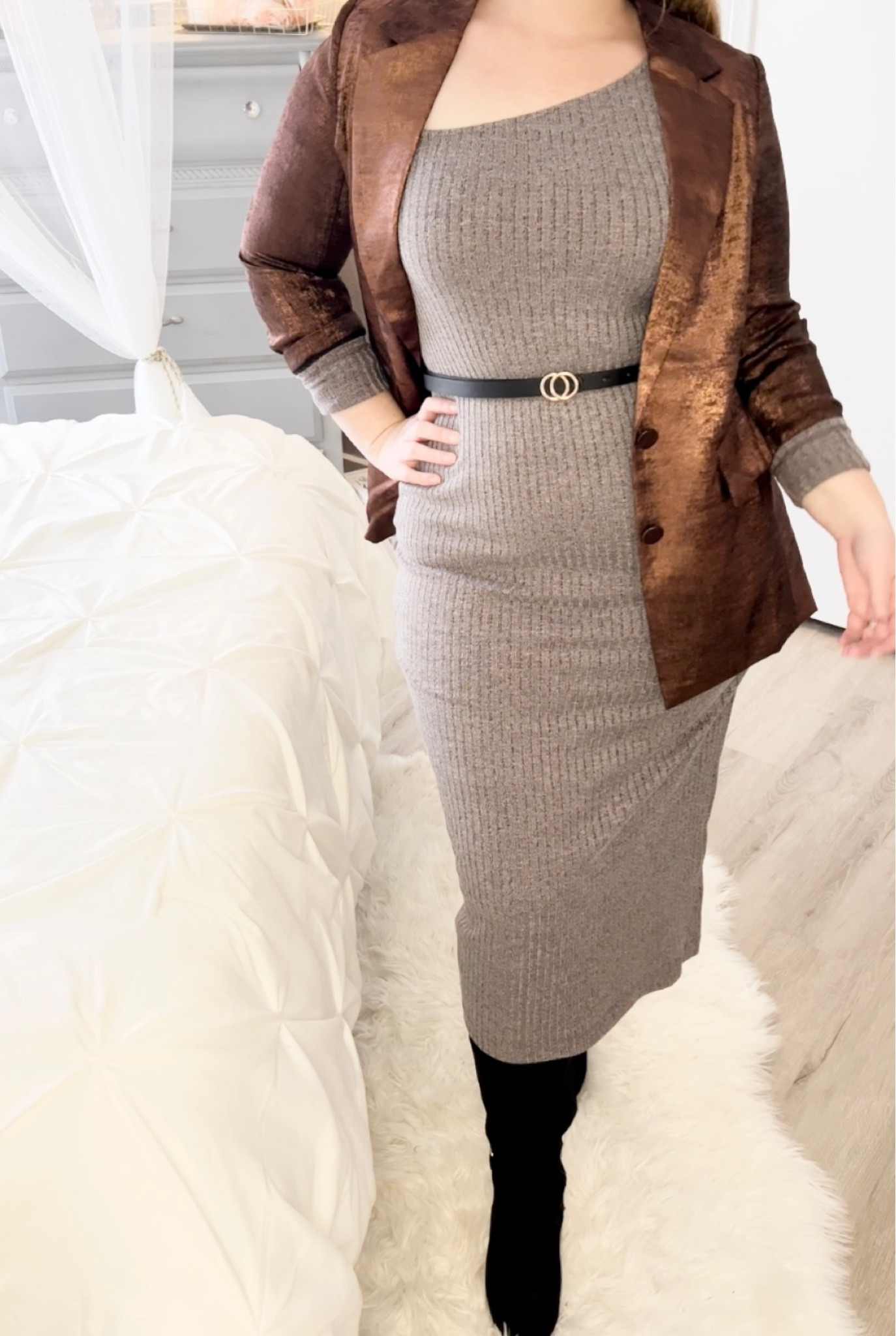 LOVE this look from Target! Dress and blazer are both size Medium! The dress is form fitting and the blazer runs a bit big!:) 

#LTKfit #LTKstyletip #LTKshoecrush