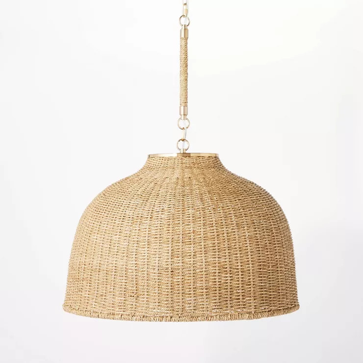 Large Seagrass Pendant Table Lamp Brown - Threshold™ designed with Studio McGee | Target