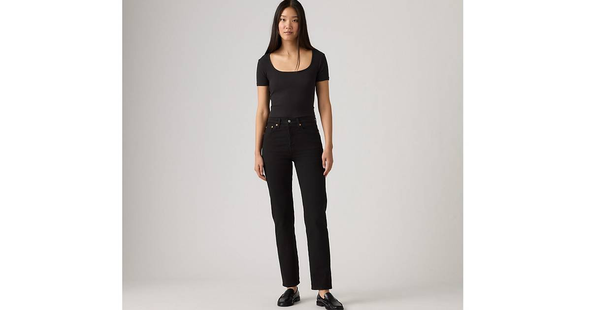 Wedgie Straight Jeans - Black | Levi's® GB | Levi's (UK)