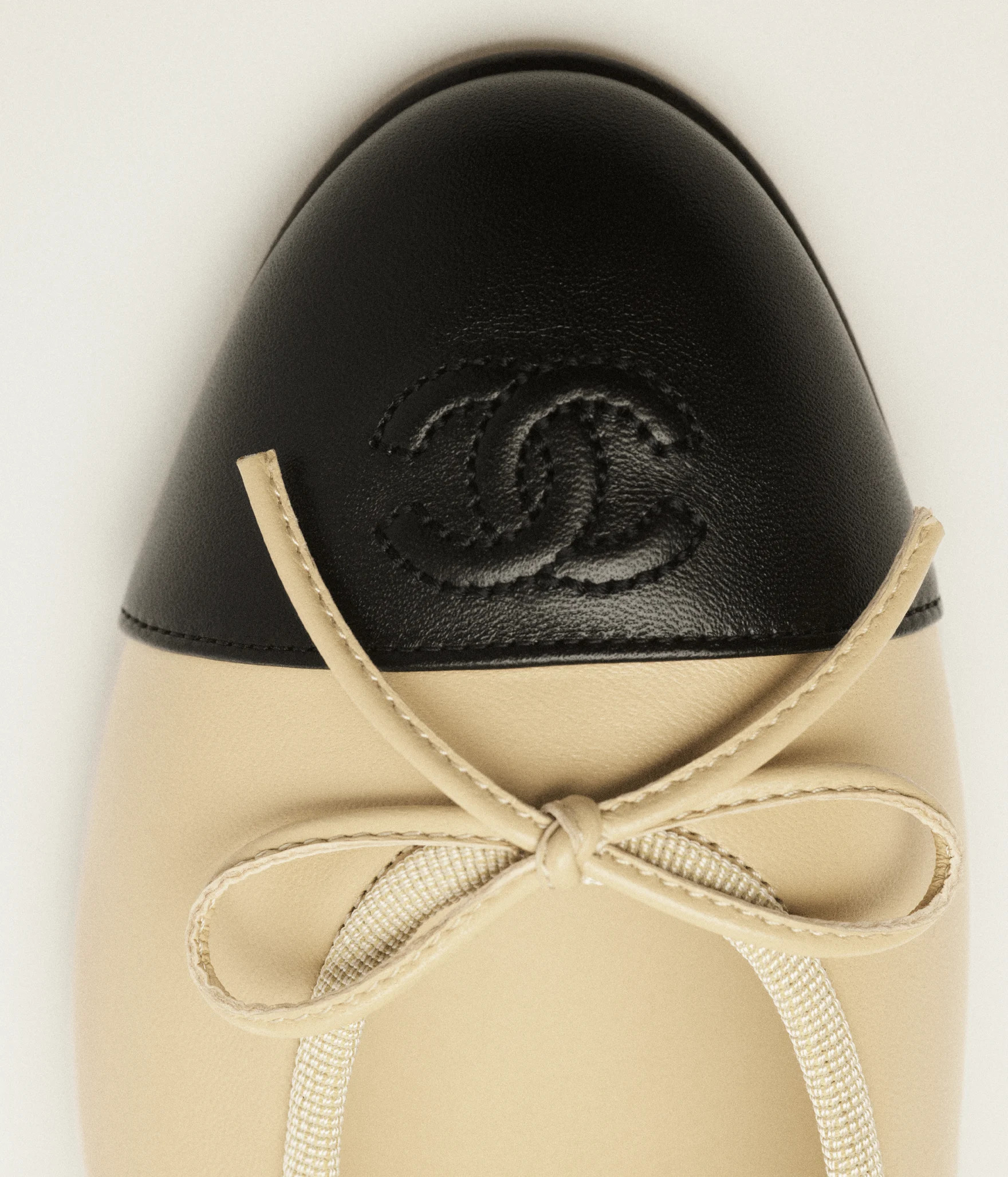 Ballet flats - Lambskin, beige & black — Fashion | CHANEL | Chanel, Inc. (US)