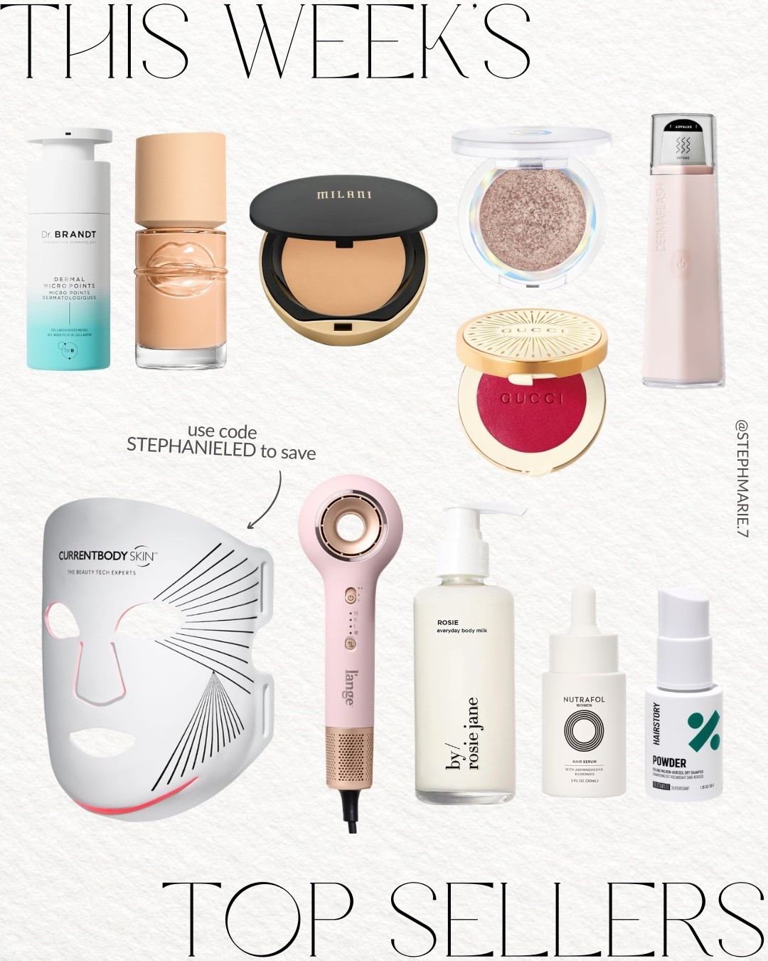 This weeks top sellers according to you 💫 this hair dryer is a new favorite of mine & you can use code STEPHANIELED to save on the currentbody red light mask!

#LTKSeasonal #LTKOver40 #LTKBeauty