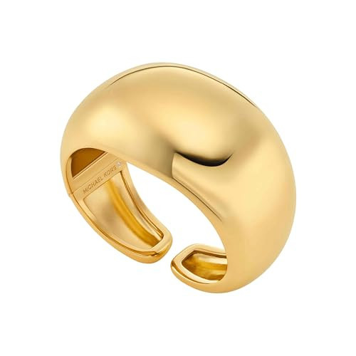 Michael Kors Women's 14K Gold-Plated Brass Dome Cuff Bracelet | Amazon (US)