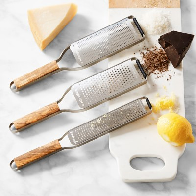 Microplane® Master Series Olivewood-Handled Paddle Grater | Williams-Sonoma