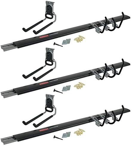 Rubbermaid FastTrack Garage Organization 5 Piece All in One Rail and Hook Kit Storage System (3 P... | Amazon (US)