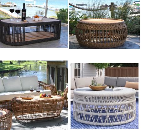 Chic and organic outdoor coffee tables that will bring in relaxing vibe and craftsmanship. #outdoor offeetable

#LTKsalealert #LTKSeasonal #LTKhome