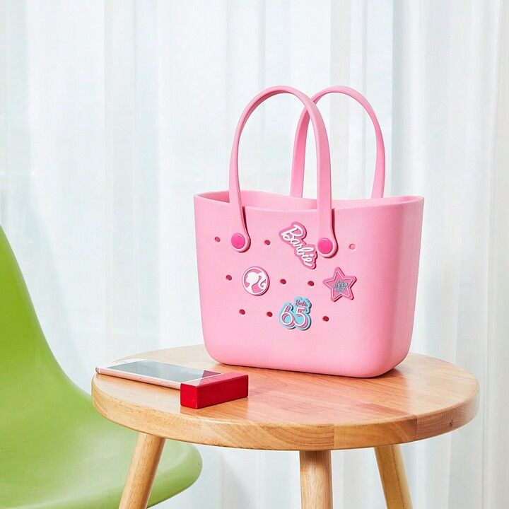 Miniso Barbie Shining Collection Pink Bento Bag - Cute Crocs Design, Sturdy And Durable Cubic Bag | SHEIN