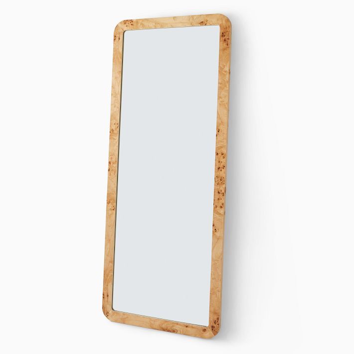 Burled Wood Floor Mirror | West Elm (US)