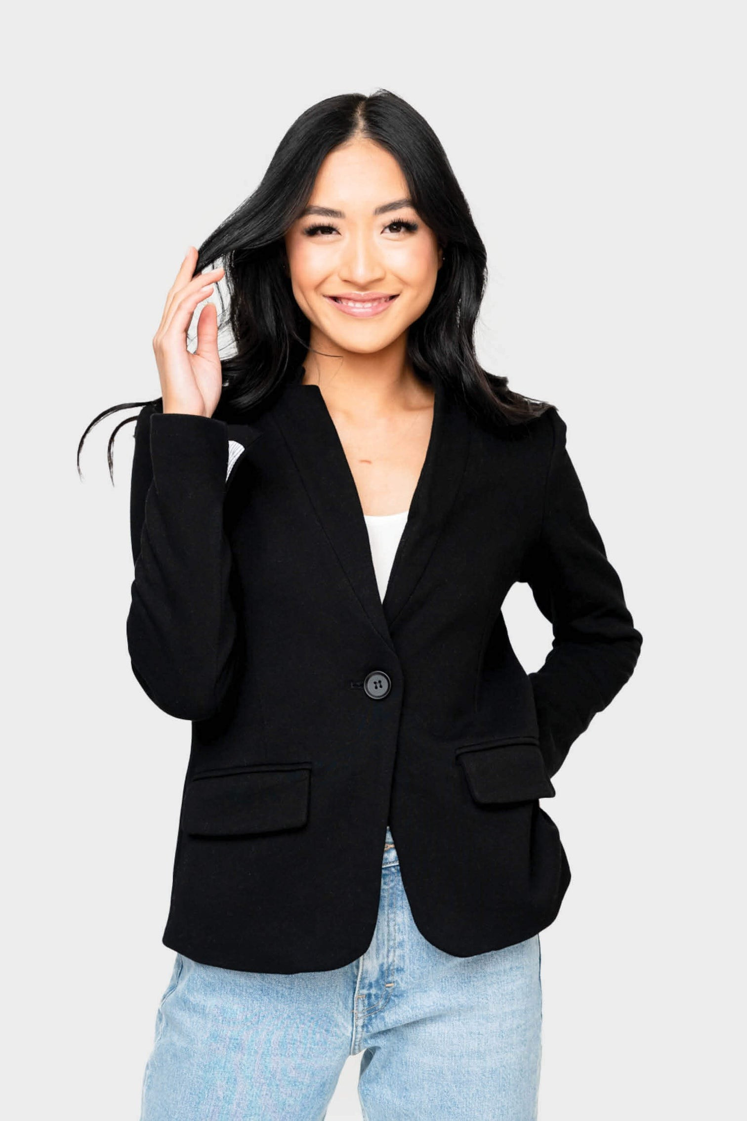 Notch Collar Blazer | Gibson