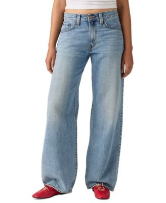 Levi's Women's Middy Balloon Mid Rise Denim Loose Jeans - Fixed Down | Macy's