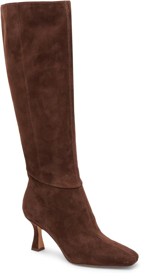 Knee High Boots Women Square Toe Kitten Heel Boot | Amazon (US)
