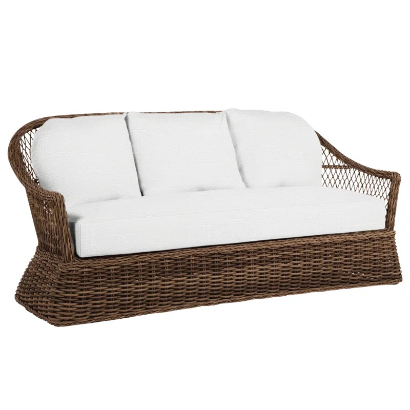 Soho 81.75'' Wicker Outdoor Patio Sofa | Wayfair North America
