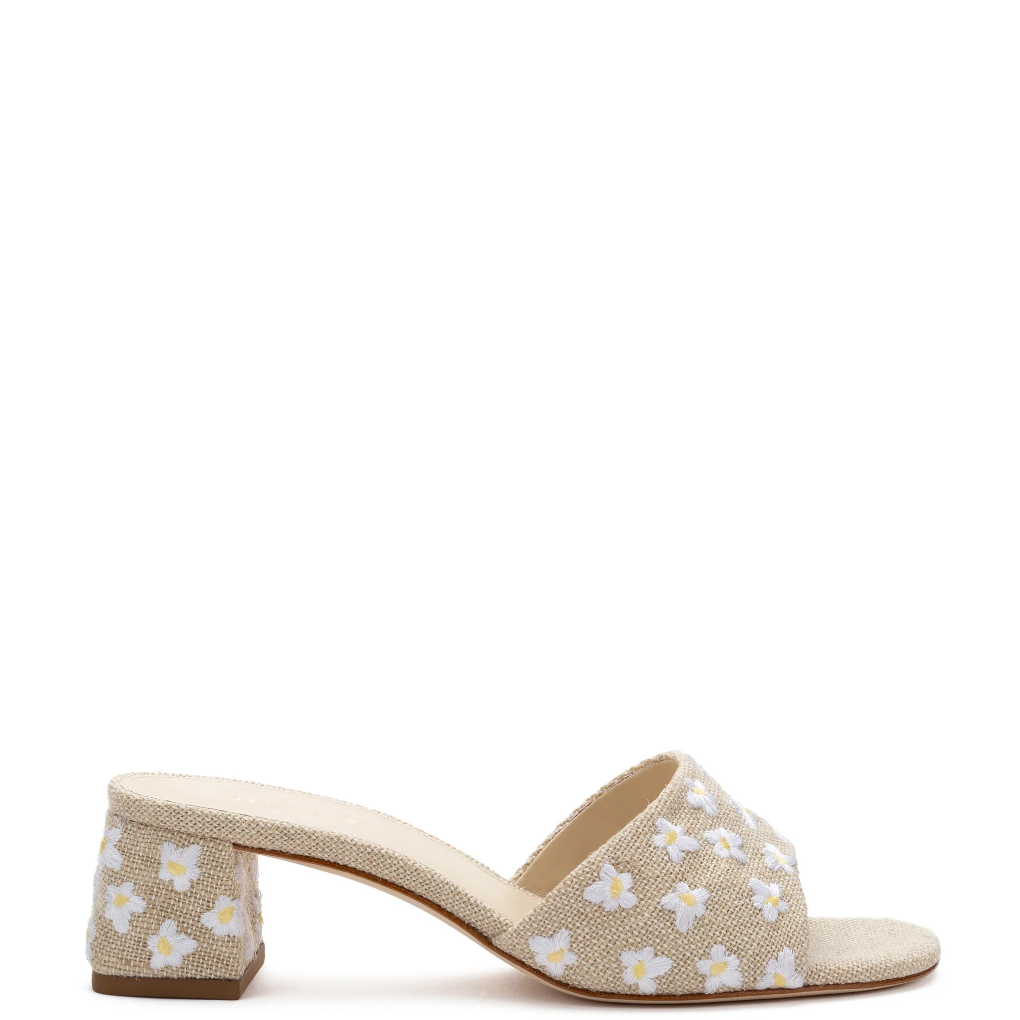 Brigitte Mule In Raw Linen | Larroude