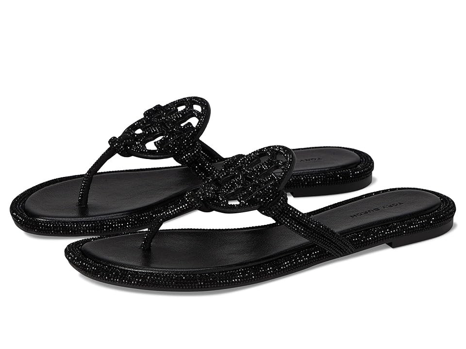 Tory Burch Miller Knotted Pave Women's Shoes Perfect Black : 5.5 M, Leather | Zappos