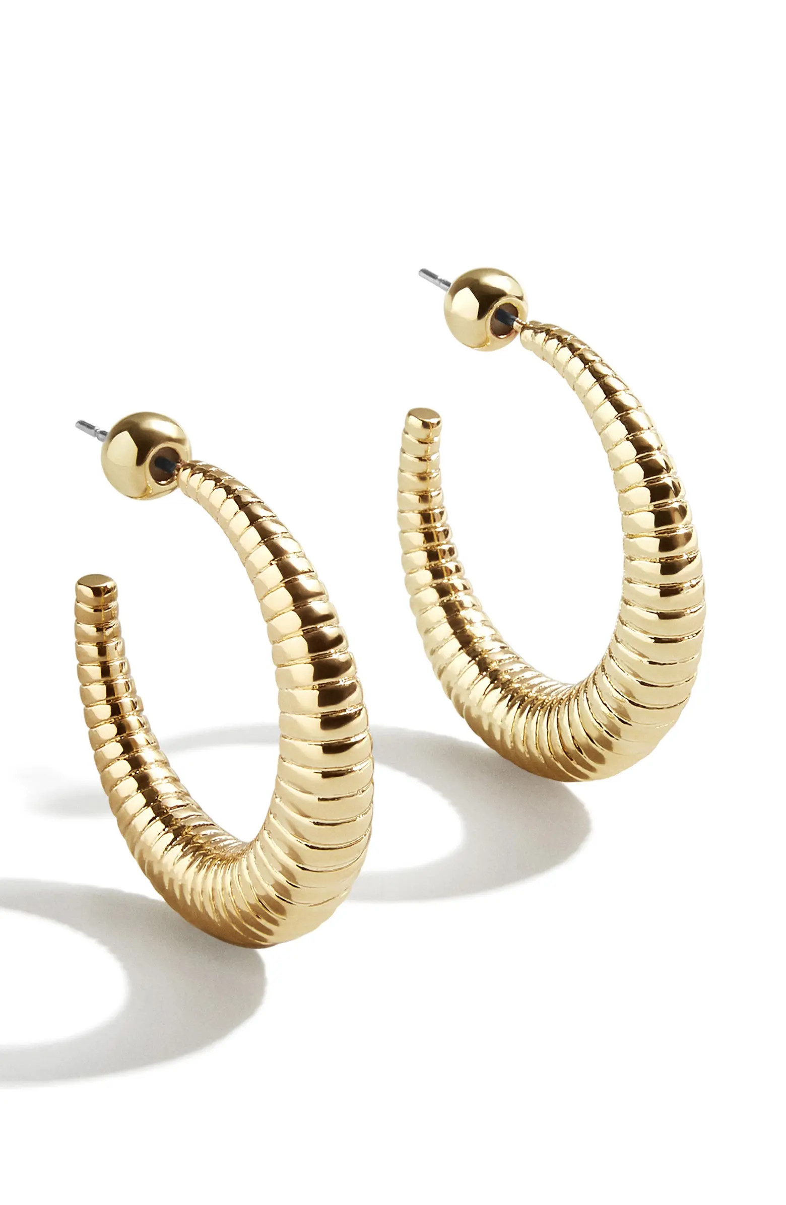 Textured Hoop Earrings | Nordstrom