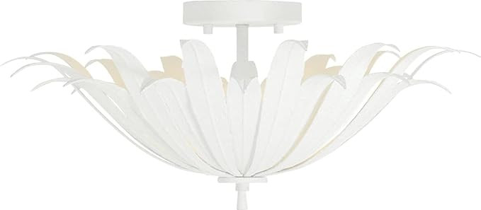 Capital Lighting 249531XW Eden Traditional Bohemian Botanically Inspired Semi Flush Ceiling Light... | Amazon (US)