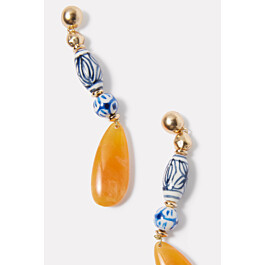 Ceramic Linear Drop Ear | Evereve