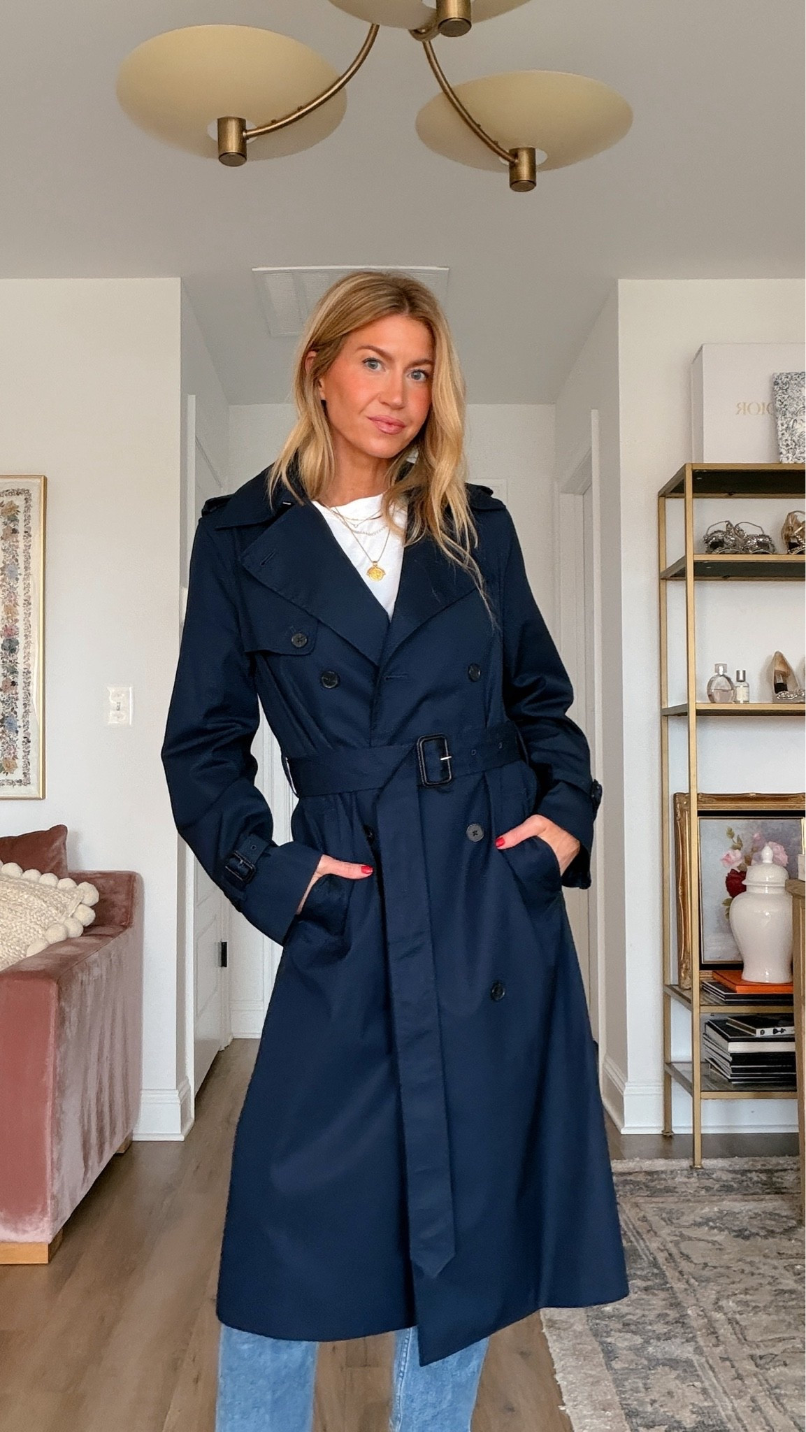 The perfect trench! 
Runs TTS, wearing size small