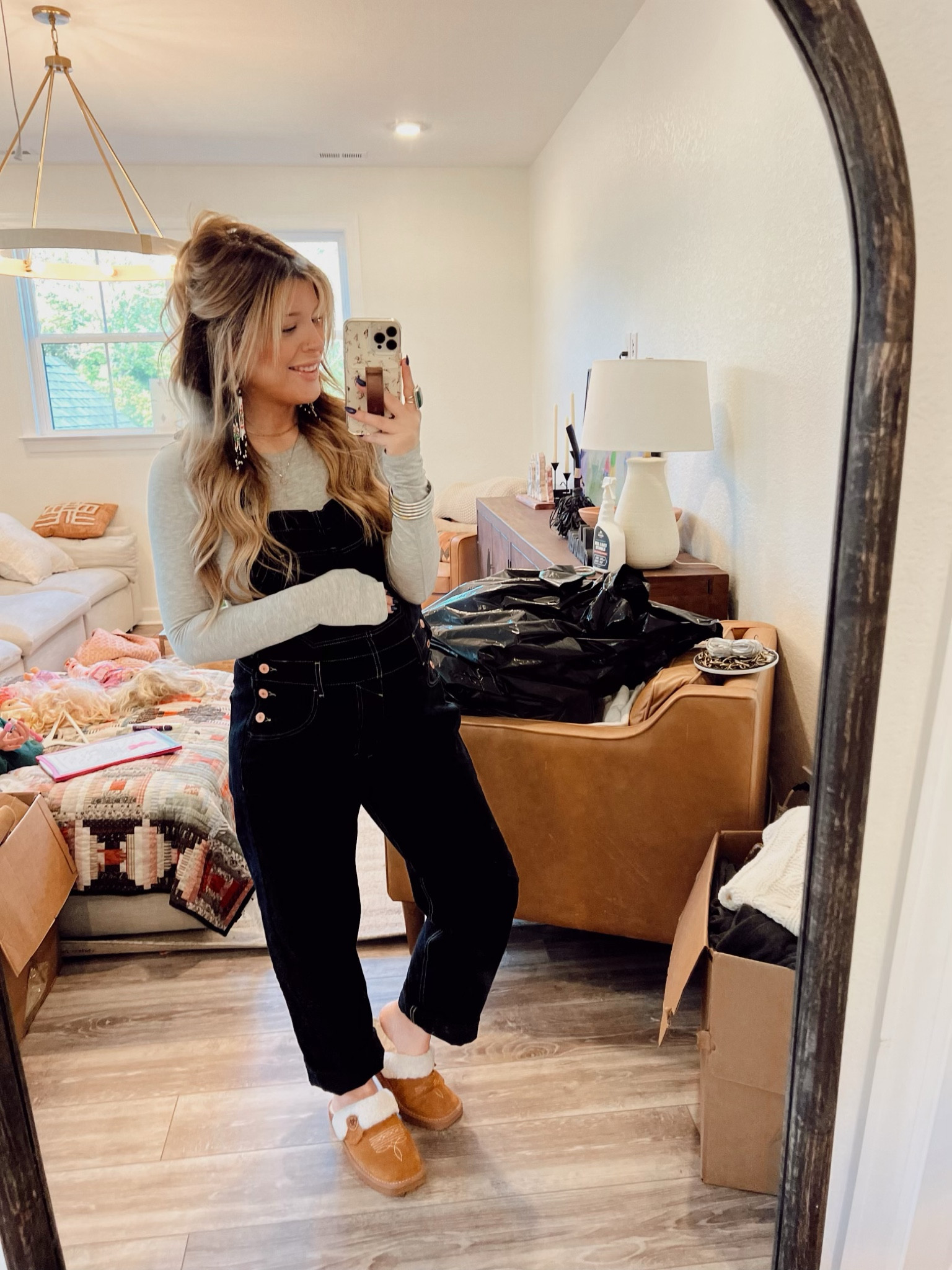 Yesterday’s Look- 

Overalls- Free People
Long sleeve- Old from Parade
Slippers- Amazon 
Beaded Earrings- local shop in Wyoming 


#LTKstyletip #LTKshoecrush #LTKbump