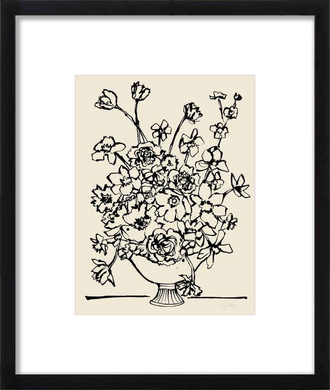 Large Flowers in a Vase | Artfully Walls