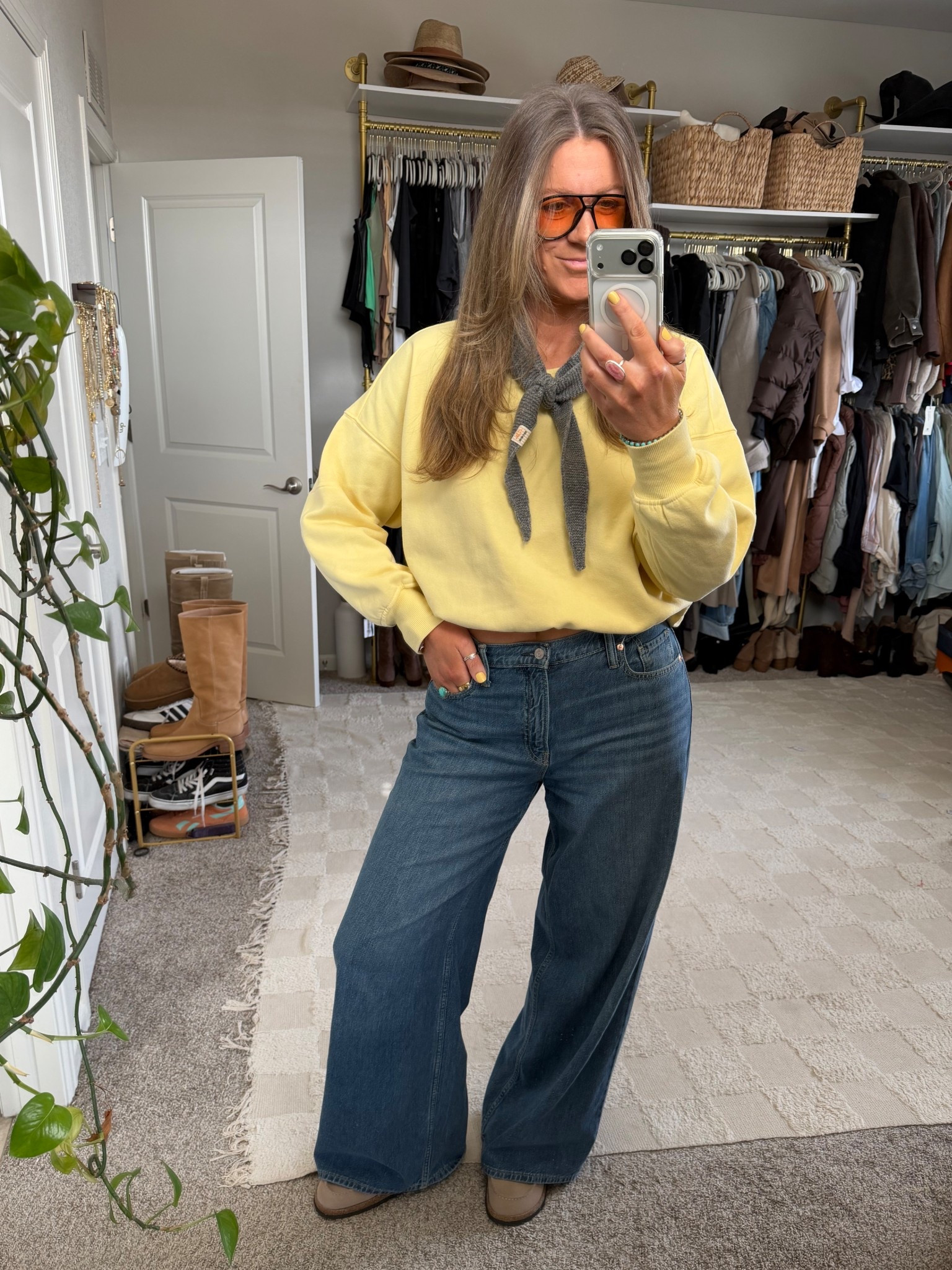 Today’s ootd:
Xl sweatshirt, 30 tall jeans, 11 shoes 

#LTKootd #LTKOver40 #LTKTall