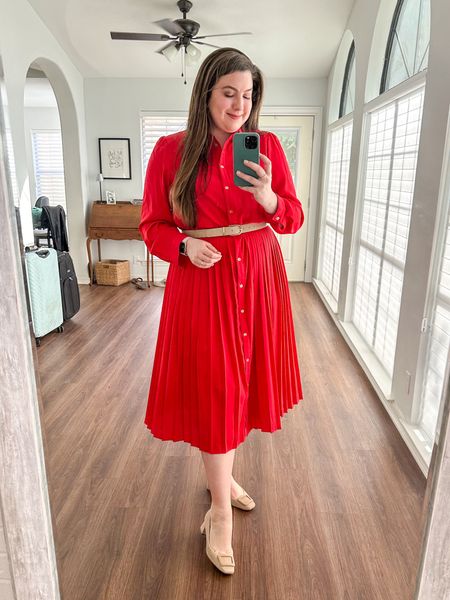 Workwear #ootd  4/2/24 

This exact dress is only available in a few petite sizes BUT I linked some similar ones! 

Womens business professional workwear and business casual workwear and office outfits midsize outfit midsize style 

#LTKSeasonal #LTKmidsize #LTKworkwear