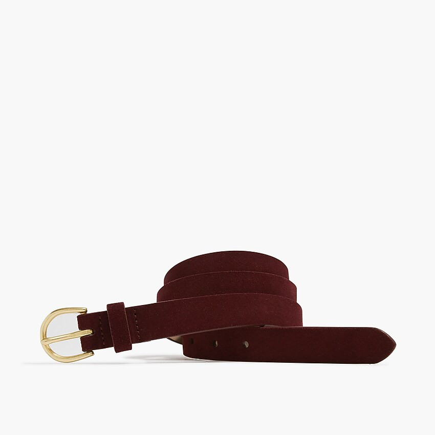 Microsuede skinny belt | J.Crew Factory