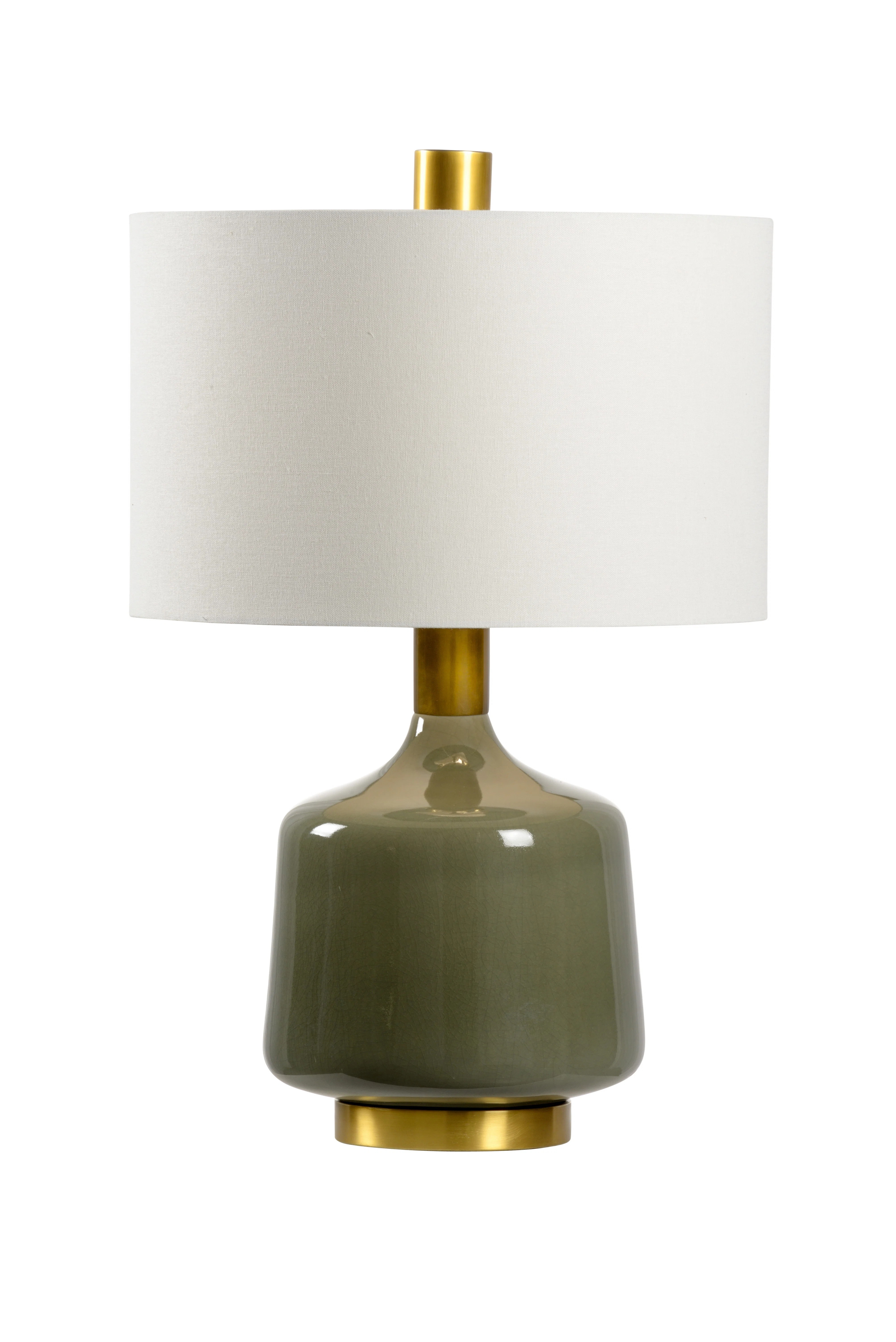 Wildwood Tremont 25" Olive/Antique Brass Table Lamp | Perigold | Perigold