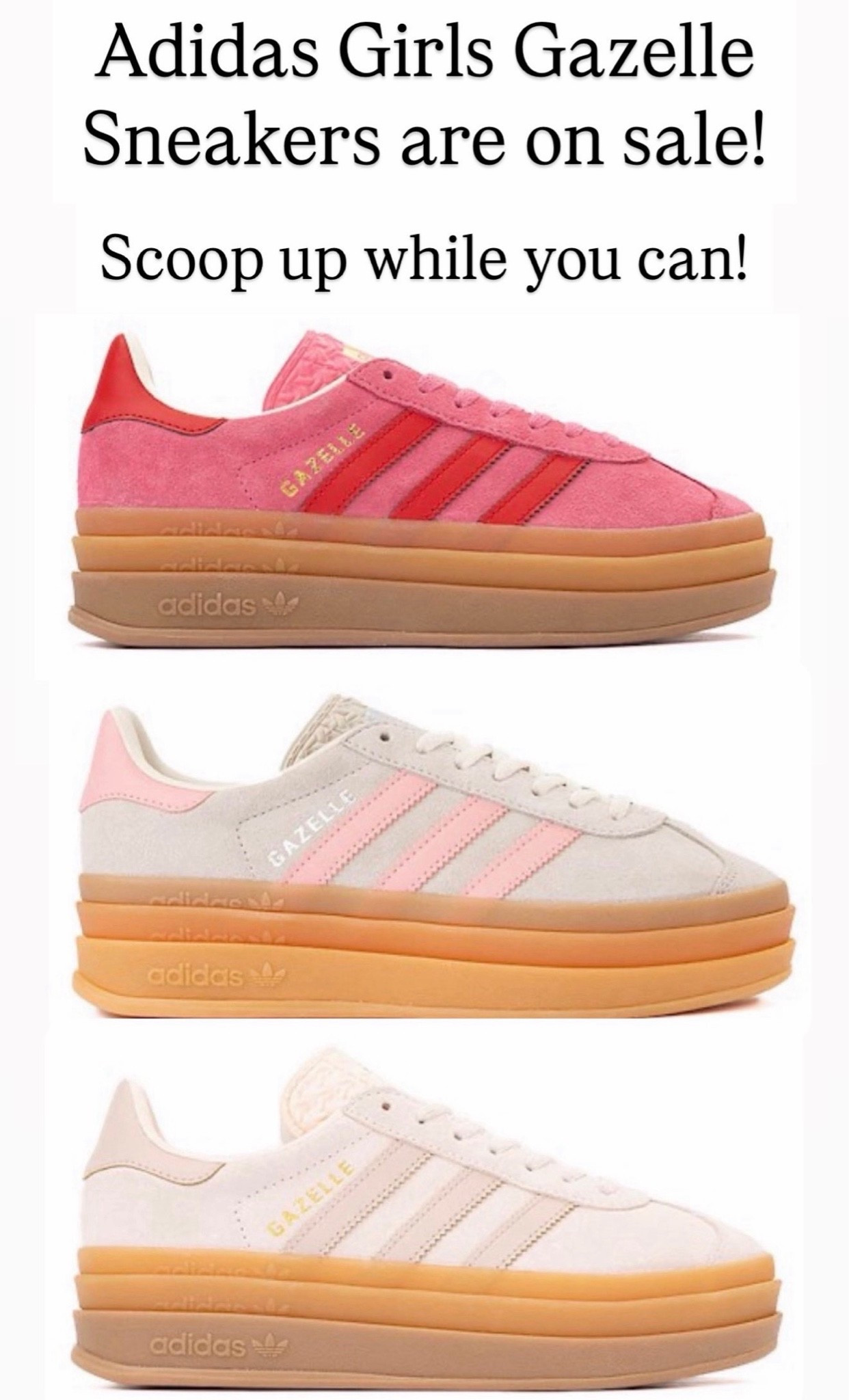 Great for back to school! Adidas gazelle sneakers for girls

#LTKKids #LTKSaleAlert