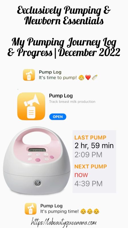 My Pumping Journey Log & Progress| December 2022| Weeks 1-4  postpartum| Pump Log |Track breast milk production♡


#LTKfamily #LTKbump #LTKbaby