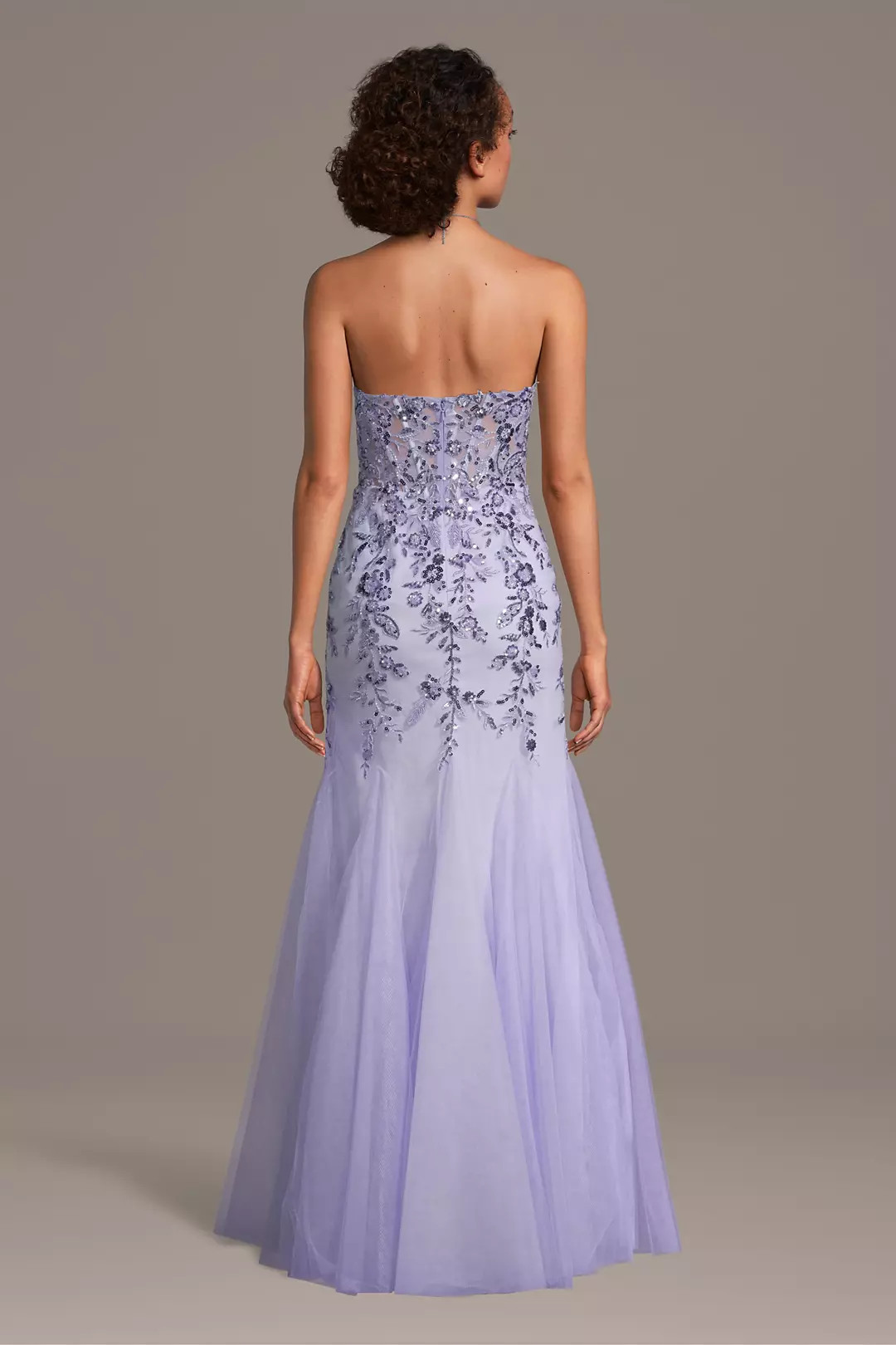 Sweetheart Mermaid Dress with Floral Appliques | David's Bridal