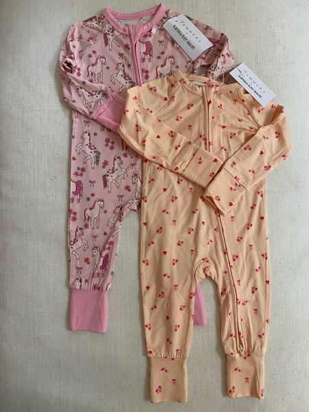 New pajamas for baby girl 🎀💗
I love the bamboo pjs for the kids. They tend to last so much longer and are so much softer! 

Baby girl pajamas, baby one piece pajamas, baby sleeper, baby footie pajamas, bamboo pajamas 

#LTKFamily #LTKKids #LTKBaby