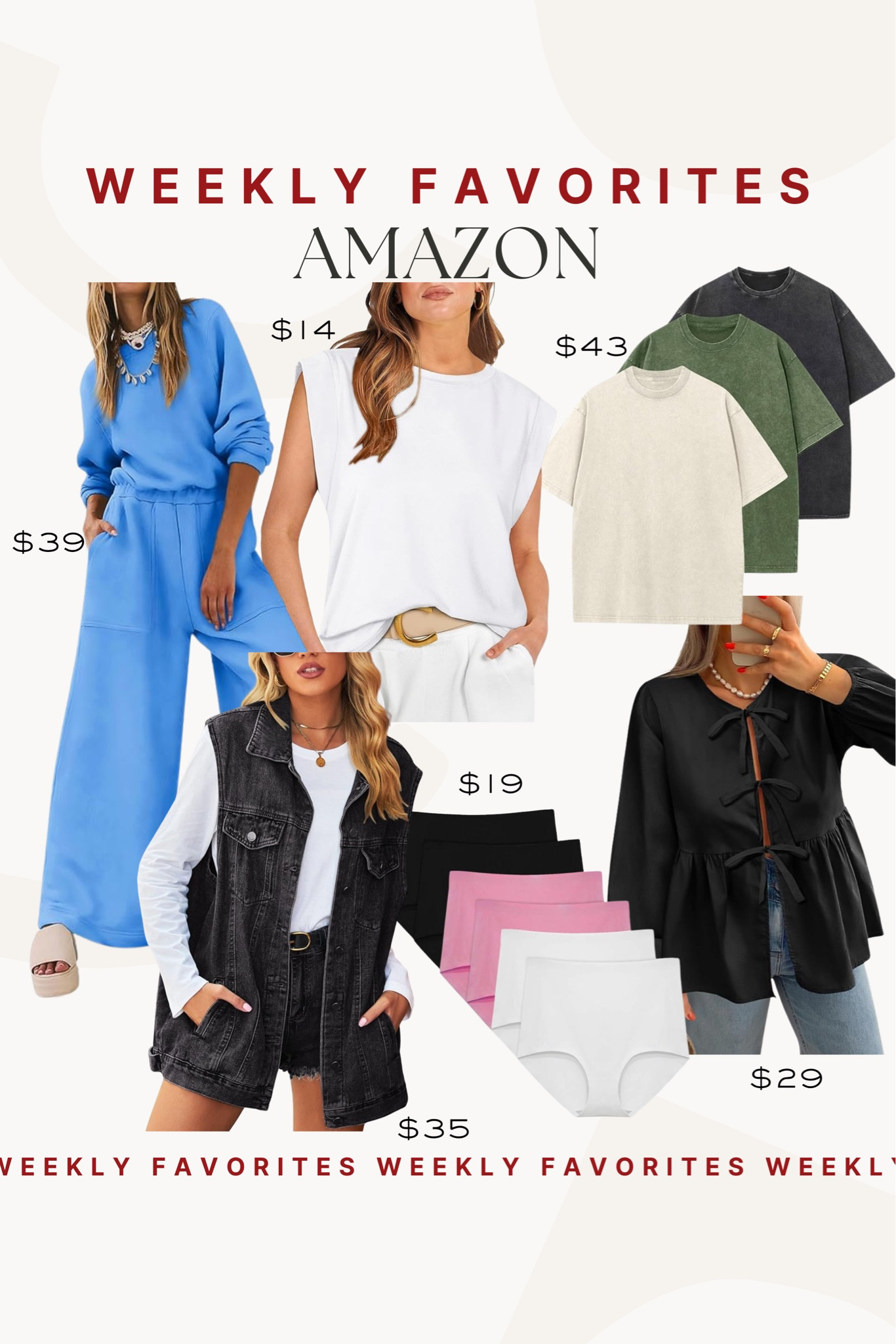 Amazon weekly favorites! We’re loving this amazon matching set!! It comes in so many other colors!!

Amazon style, Amazon fashion, matching sets, Amazon undies, Amazon denim Jacket

#LTKFindsUnder50 #LTKSeasonal #LTKFindsUnder100
