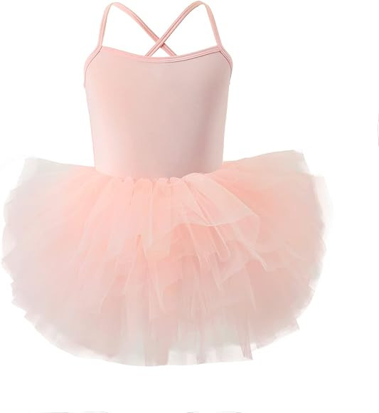 Toddler Girls Ballet Skirted Leotards Strap Tutu Dress Party Costumes for Dance 18Months to 7t | Amazon (US)