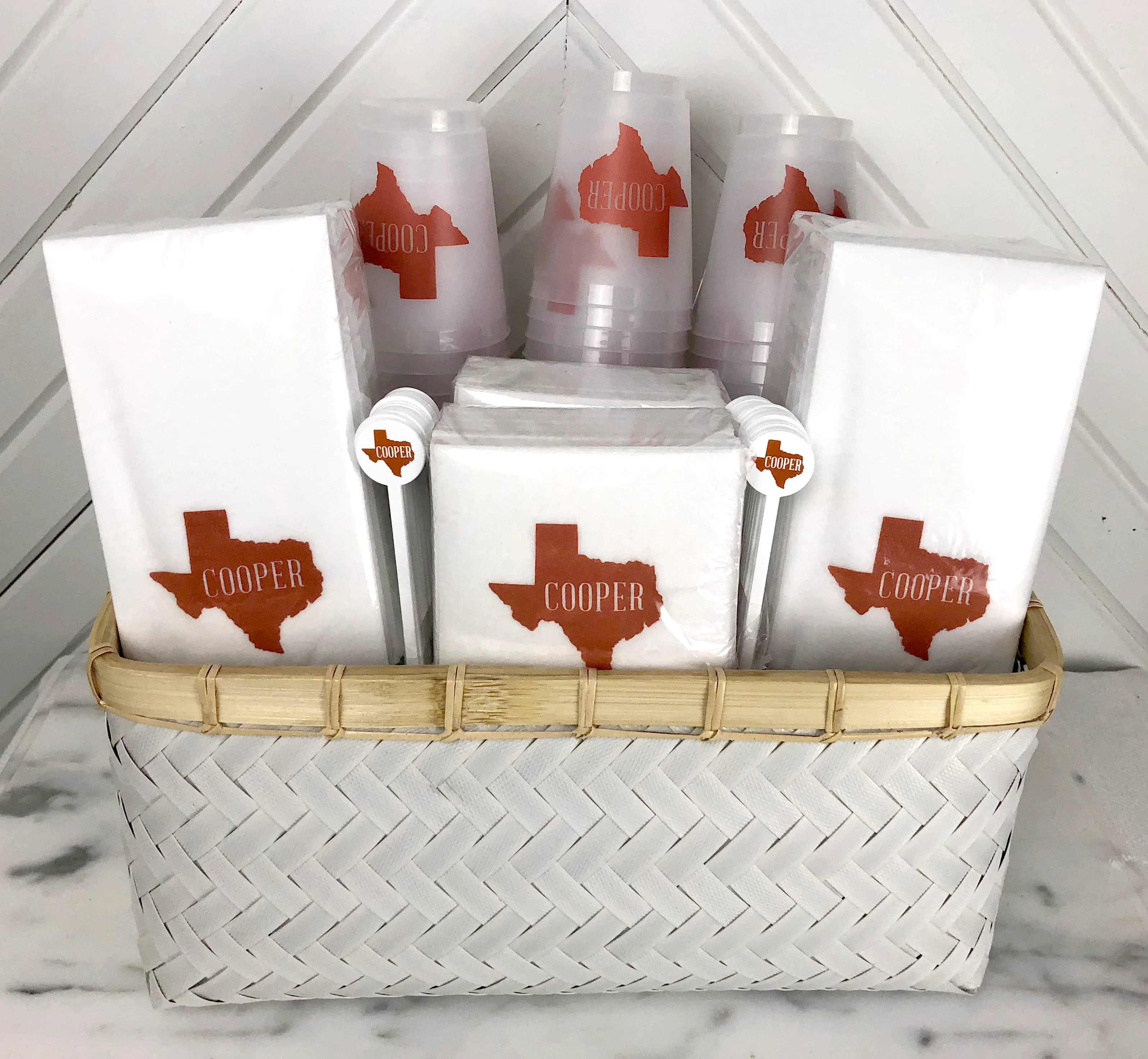 Texas Personalized Basket | Ellis Hill