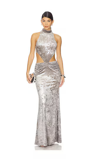 Zarina Dress in Silver | Revolve Clothing (Global)