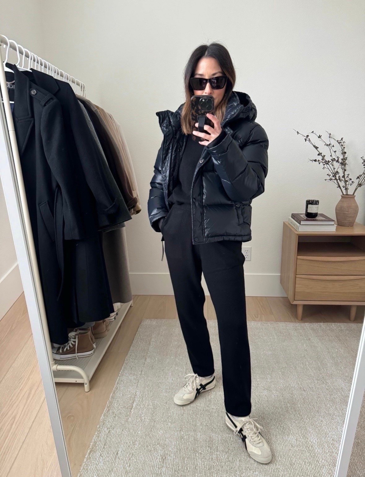 Quince cropped puffer. Amazing fit. Had to size up to a small. 

Quince puffer s
Quince sweater xs
Quince cashmere pants xs
Onitsuka Tiger sneakers 4 men’s 
YSL sunglasses 

Petite style, coat, sneakers 



#LTKPetite #LTKSeasonal #LTKootd