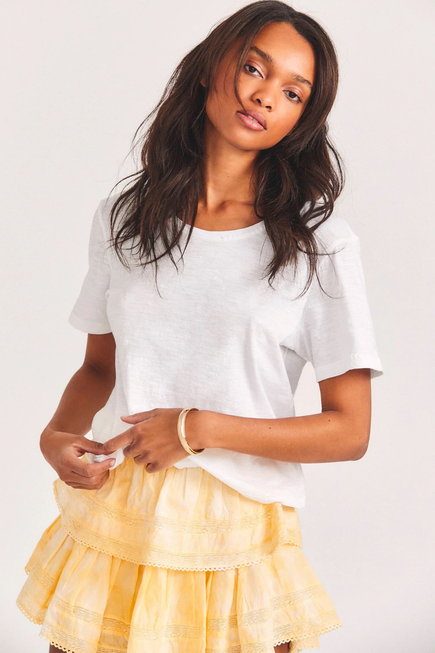 Calix Cotton Tee | LoveShackFancy