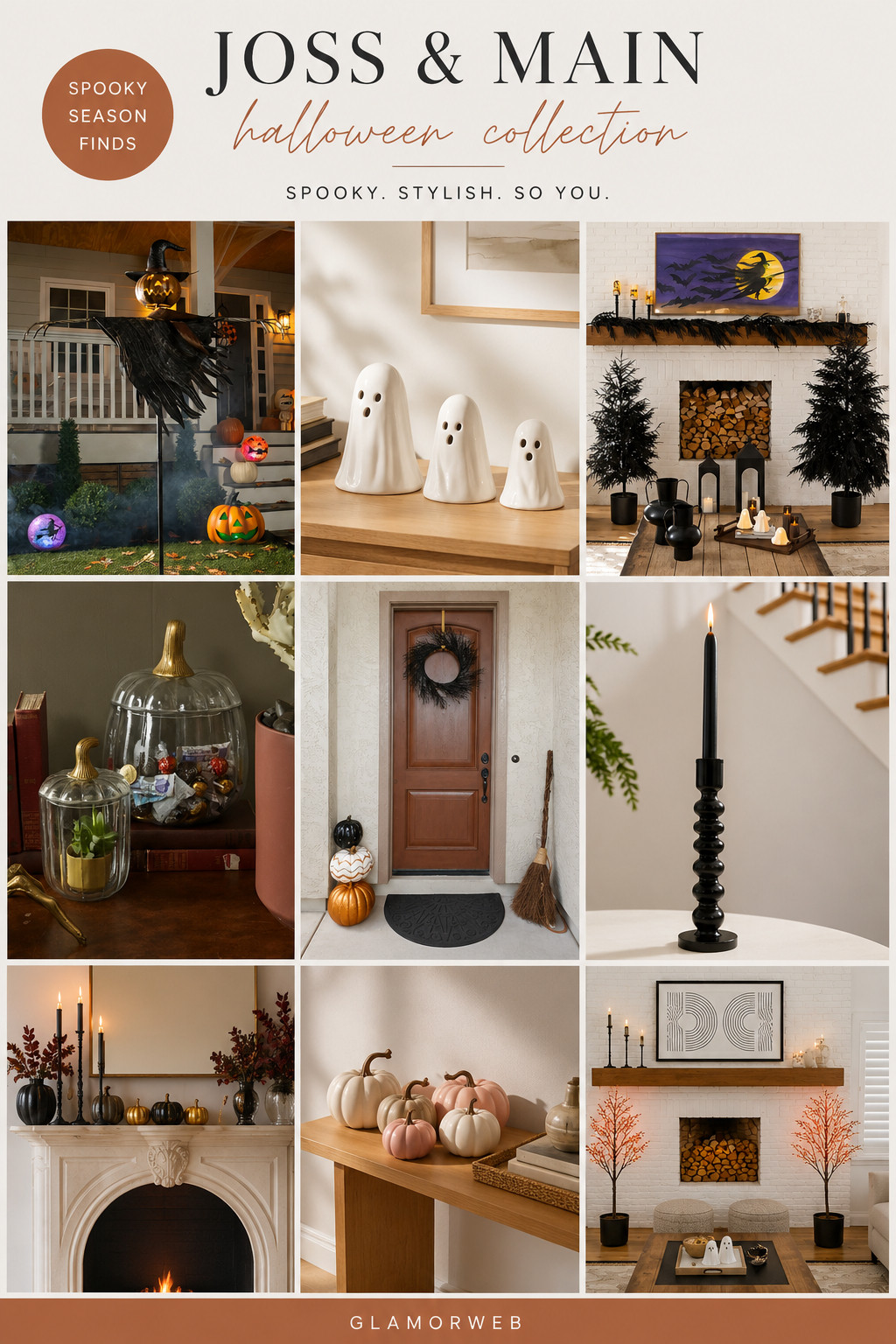 OK but WHY is Joss & Main Halloween collection this good this year 😭🎃✨

From the cutest ghost tabletop pieces to chic neutral pumpkins, black wreaths, glowing candles, and statement outdoor decor… this is the aesthetic Halloween everyone is going for 👻🕯️

I’m obsessed with how everything feels cozy, elevated, and actually looks good in your home (not tacky at all). Perfect for your entryway, mantel, coffee table, or front porch moment 🍂✨

Saving these now because the GOOD pieces always sell out first 🫠

#jossandmain #halloweendecor #halloweenfinds #fallhome #falldecorideas #pumpkindecor #neutralhalloween #cozyhome #halloweenaesthetic #ghostdecor #tabletopdecor #fallvibes #homedecorfinds #ltkhome #ltkseasonal #ltkfall #ltkdecor #interiorinspo #cozyvibes #modernhome #minimaldecor #fallinspo #homesweethome #seasonaldecor #pumpkinseason #halloweenvibes #entrywaydecor #manteldecor #tabledecor #frontporchdecor #fallstyling #homestyle #ltkhomefinds #decorinspo #cozyfall #neutraldecor #seasonalstyle #autumnhome #halloweenstyle #spookyseason 

 #LTKSeasonal #LTKHome #LTKSaleAlert