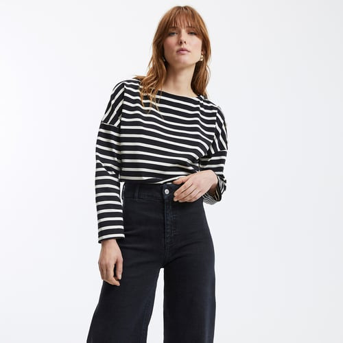 Signatures Aimie Breton Striped T-Shirt in Loose Fit | La Redoute (UK)