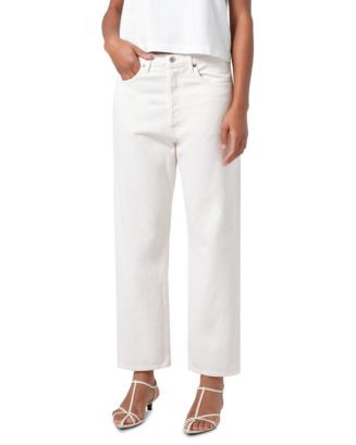 90's Mid Rise Cropped Straight Leg Jeans in Fortune Cookie | Bloomingdale's (US)