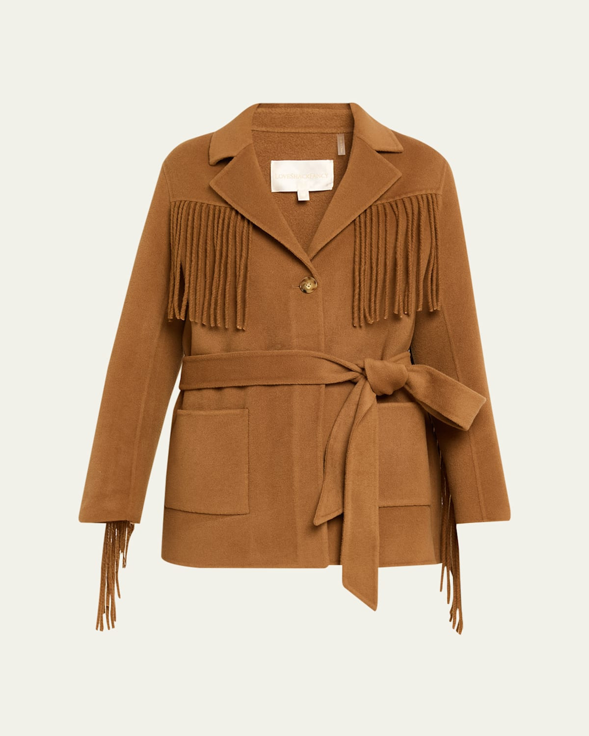 Maebella Fringe-Trim Jacket | Bergdorf Goodman