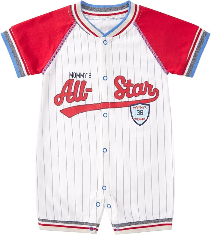 pureborn Baby Boys Girls Romper One-Piece Beach Outfit Summer Clothes 0-24 Months | Amazon (US)